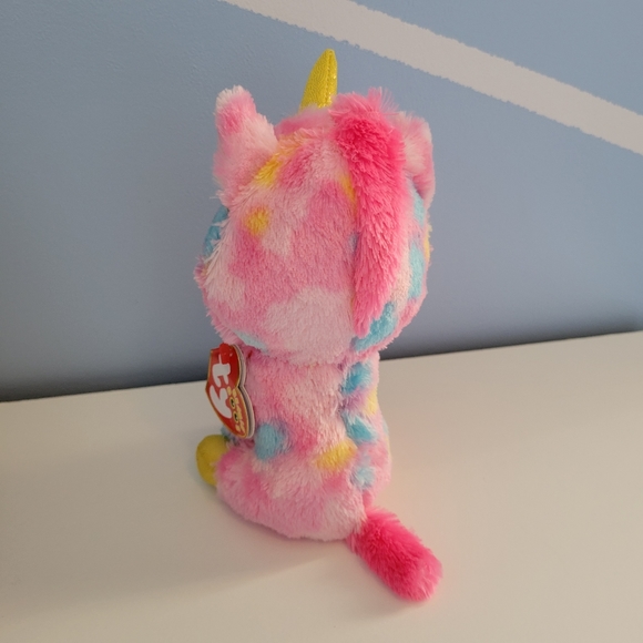 The Beanie Boo's Collection Set of 4 Unicorn Owl Cat Monkey 2015 2016 TY Beanies - Picture 4 of 16